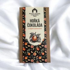 Hořká čokoláda s náplní pomeranč 75 g